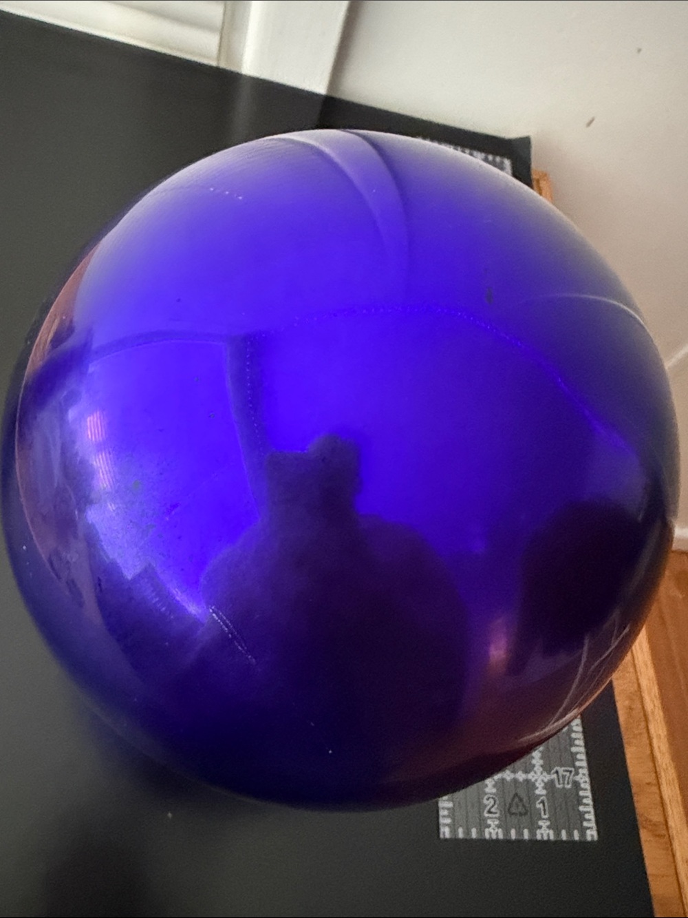 Vintage 10" Amethyst Purple Mercury Glass Gazing Ball